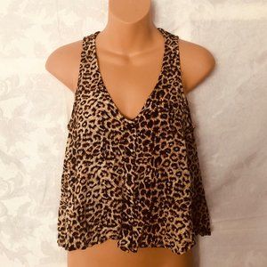 Sparkle & Fade Button Down High Low Tank Top